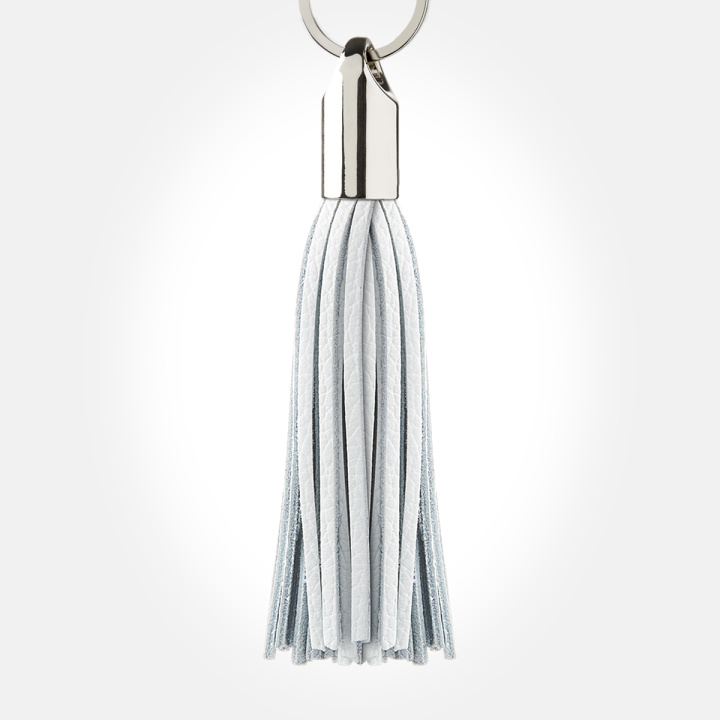 Pompon à frange en cuir véritable