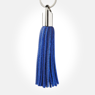 Pompon à frange en cuir véritable