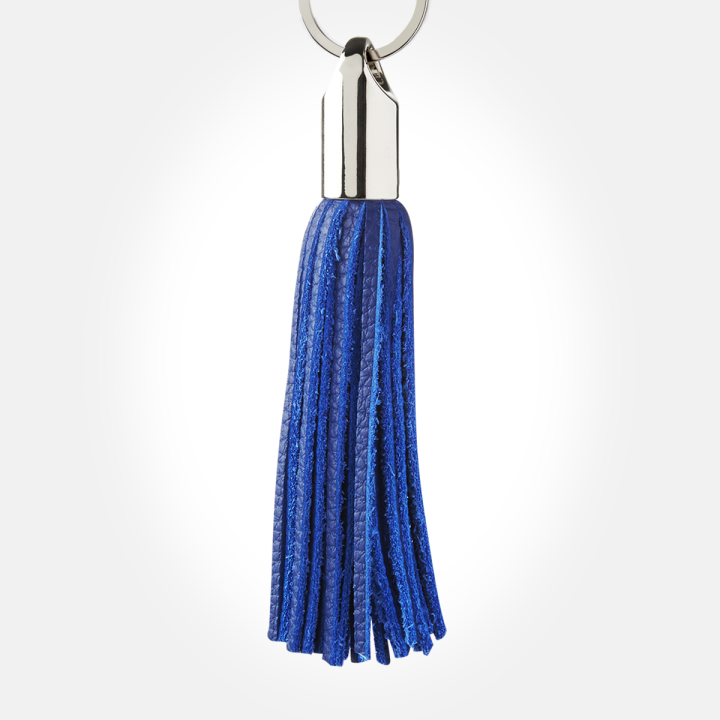 Pompon à frange en cuir véritable