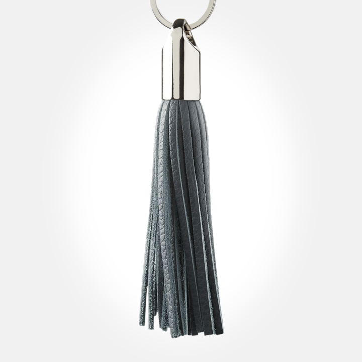 Pompon à frange en cuir véritable